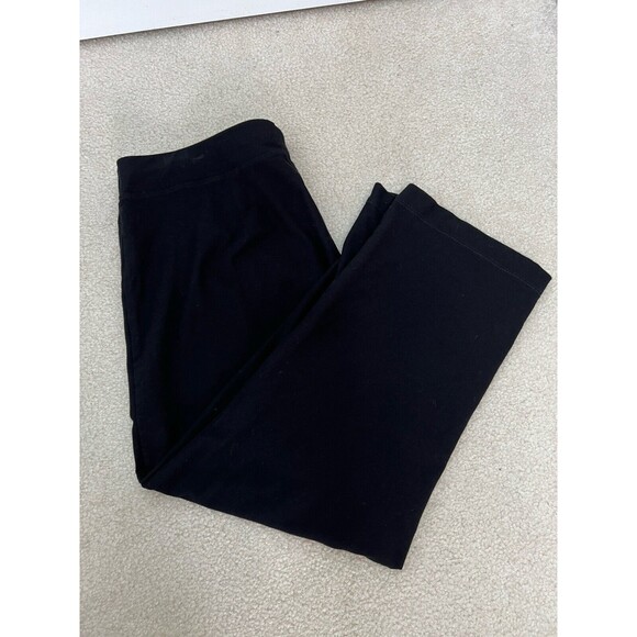 Eileen Fisher XS Pants Black Pull On Elevated Basic Minimalist Cropped Women's - Picture 1 of 9